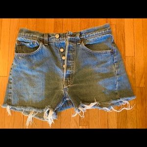 Vintage Levi’s Cut-off Jean Shorts sz31 Button Fly